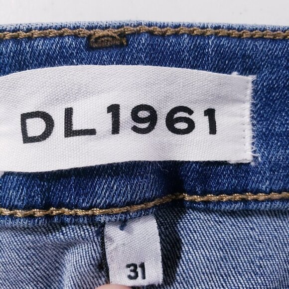 DL1961  Mara Instasculpt Straight Ankle Stretch Ventura Wash Denim Jeans Size 31 - Picture 7 of 9